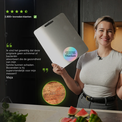 TitanPure™ – Snijplank van 100% Titanium